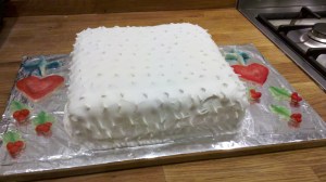 Traditional English Christmas cake from a family recipe