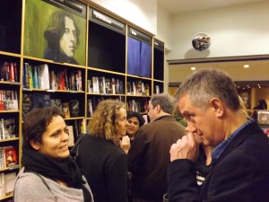 Dominy chats to Ken, Lyn Vernham in the background