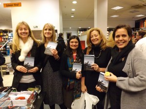 The knitting group - Vicki Rawstorne, Fiona McIntyre, Sushila Shah, Stella Ward & Dominy Browning
