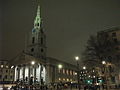 St. Martin in the Fields at night