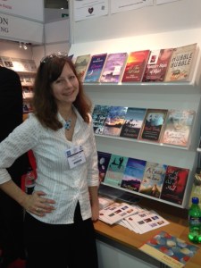 Me at the Choc Lit stand LBF 2013