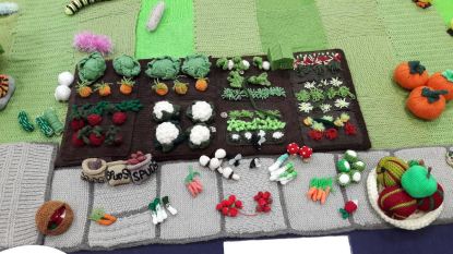 Knitted vegetables